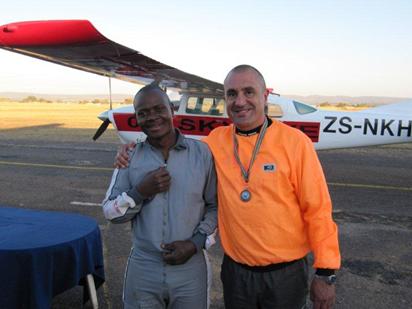 Photo courtesy of Marisa Dold Johannes Selepe with Norman Langeveldt