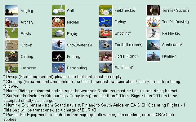 Extract from SAA Voyager Newsletter SAA baggage